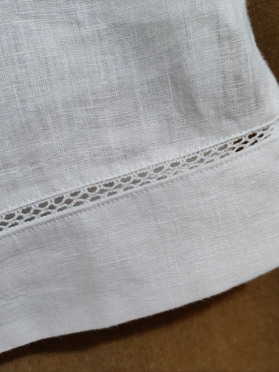 J. McLaughlin Sleeveless Relaxed Fit Linen Tunic Top - White, Size M - Picture 4 of 9